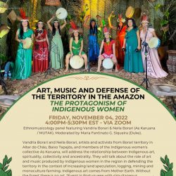 image of Indigenous women playing drums - above event description