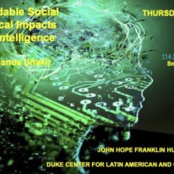 Event description - with an image of a human face made out of circuits in the background