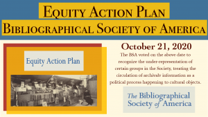 The Bibliographical Society of America's Equity Action Plan