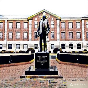 NCCU campus with comics style image filter