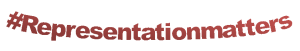 2019 Triangle Digital Humanities Institute logo - the text "#RepresentationMatters" in red banner, slightly curved